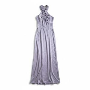 Topshop New Womens Ring Cutout Halter Neck Gown Dress Lilac 4 Y2k Fairy Coquette